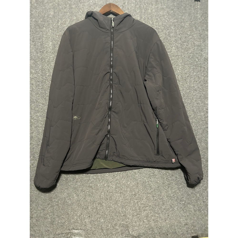 Arborwear full zip hoodie mens slate gray gray primaloft size XL poly stretch